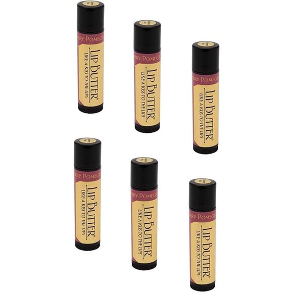 Honey House Naturals Lip Butter Tube 0.15 Oz. Raspberry Pomegranate Set of 6 NEW - Picture 1 of 1